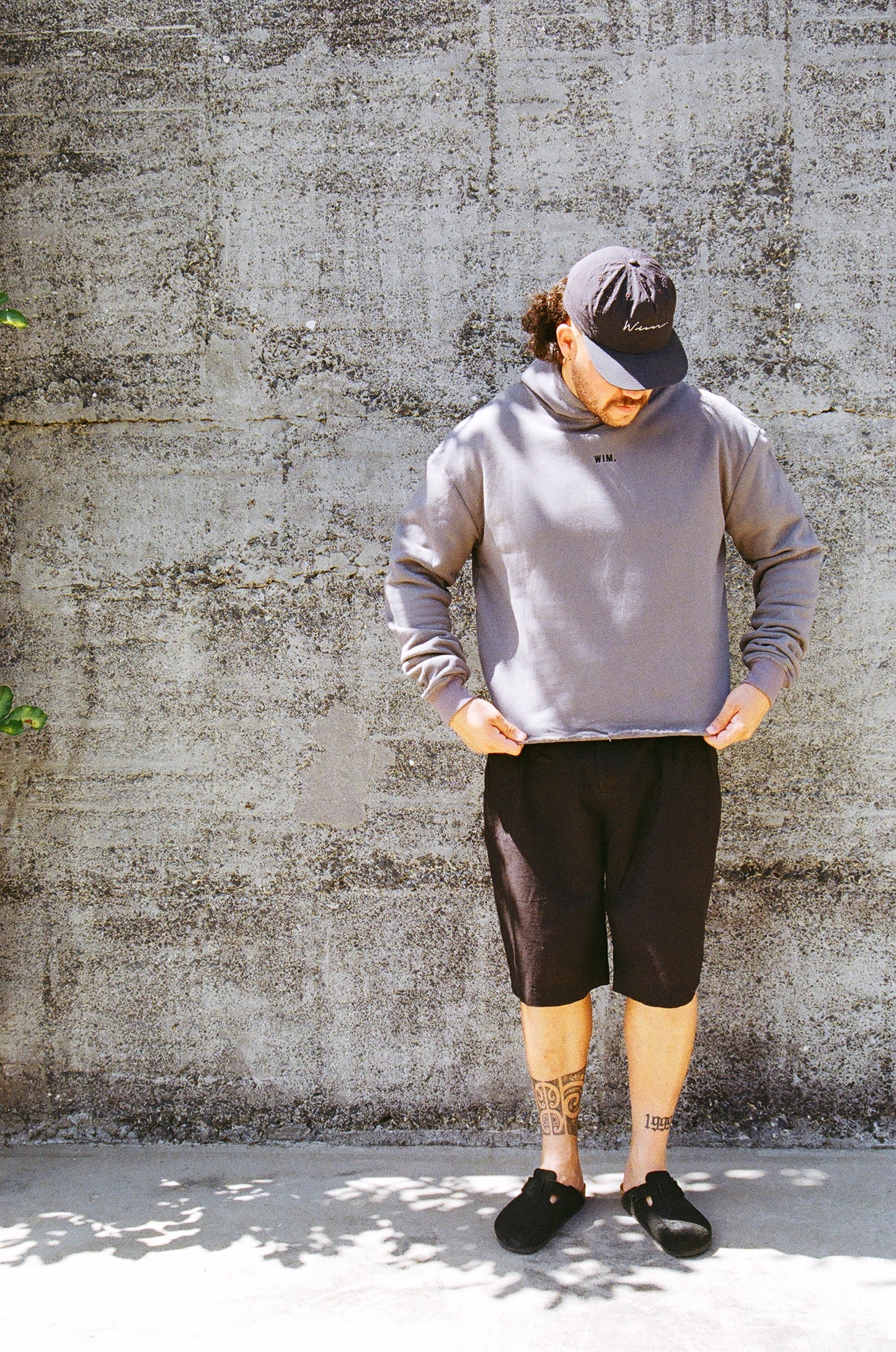 Cropped Hood - Slate Grey (recut and reprint)